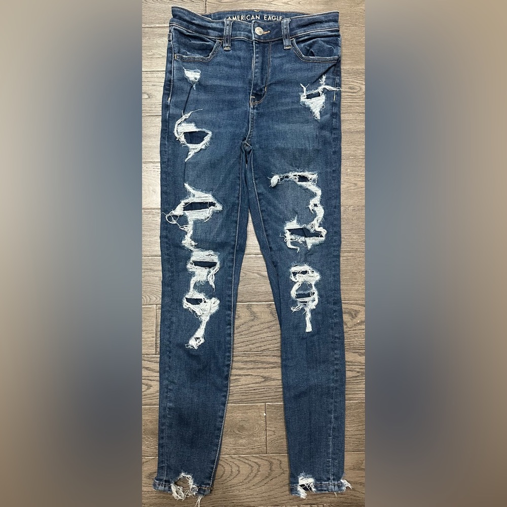 American Eagle Super-High Rise jeggings size 0 extra short